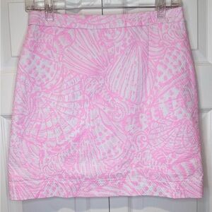 Lilly Pulitzer Adeline Skirt – Pelican Pink Sea Cups size 4. EUC